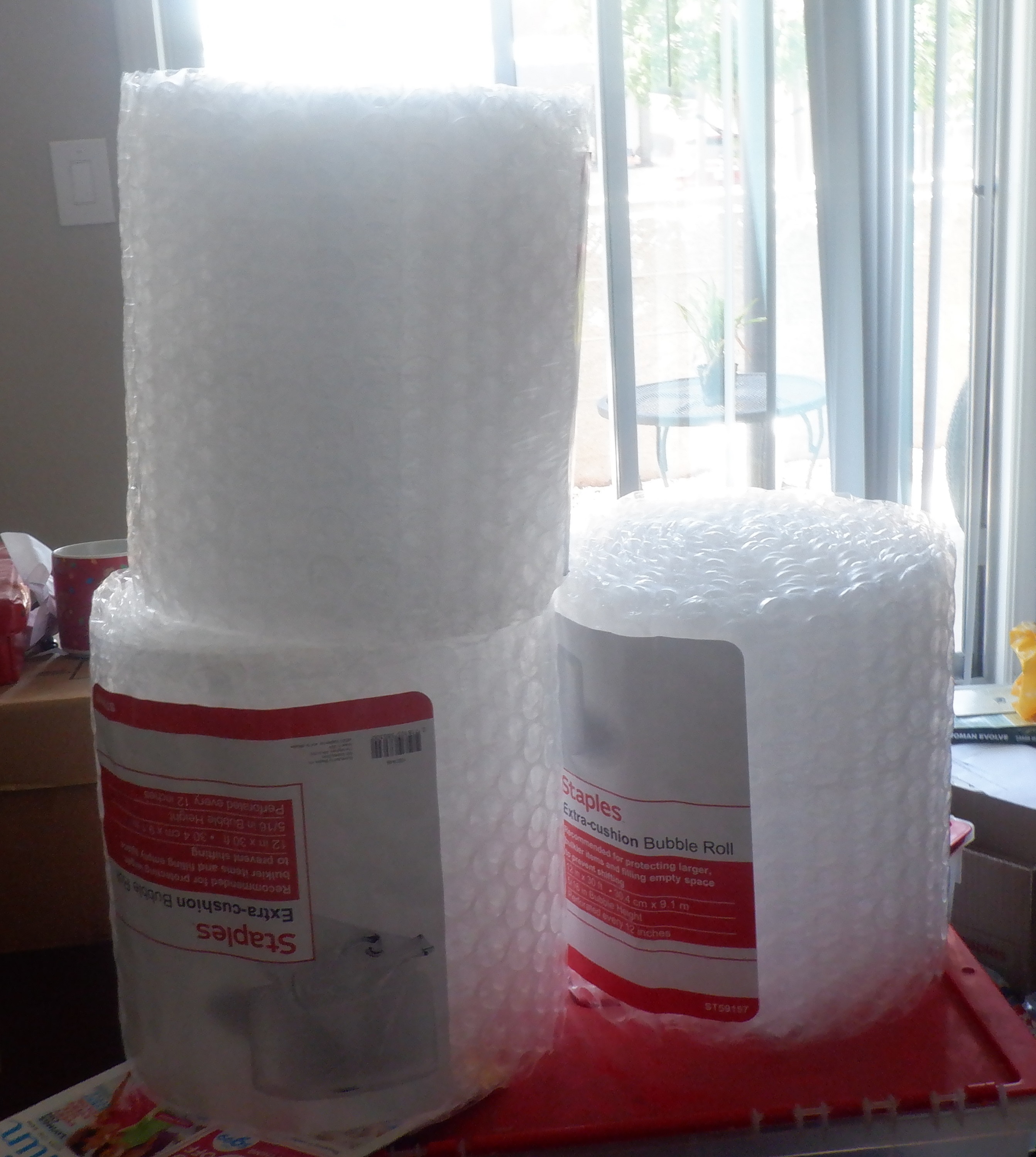 The bubble wrap that I got for my package at Staples The bubble wrap that I got for my package at Staples
