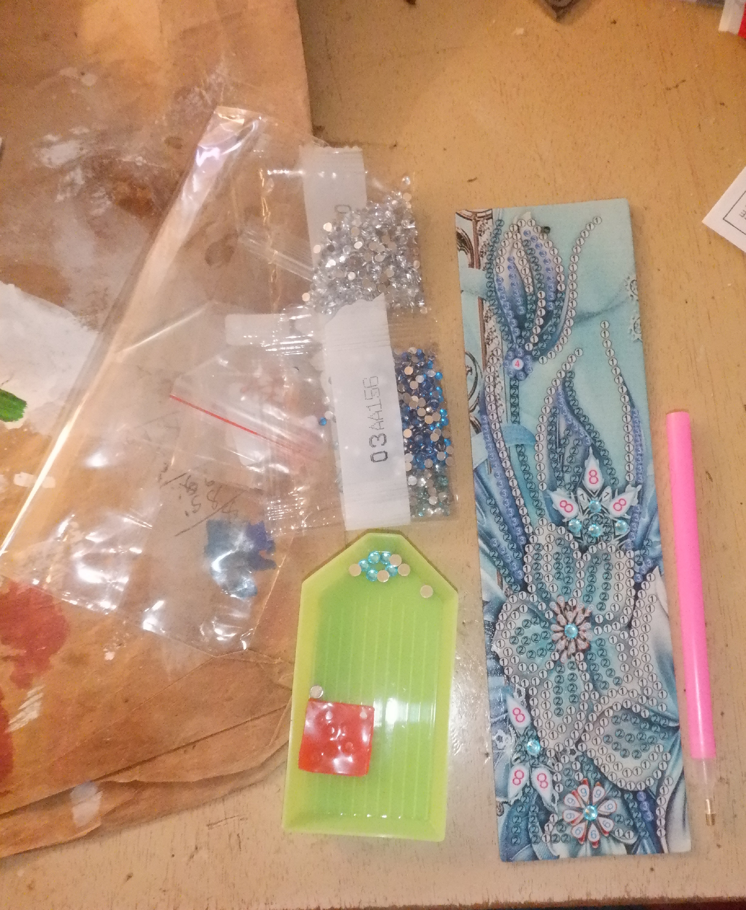 Photo I took of the bookmark I'd started Photo I took of the bookmark I'd started