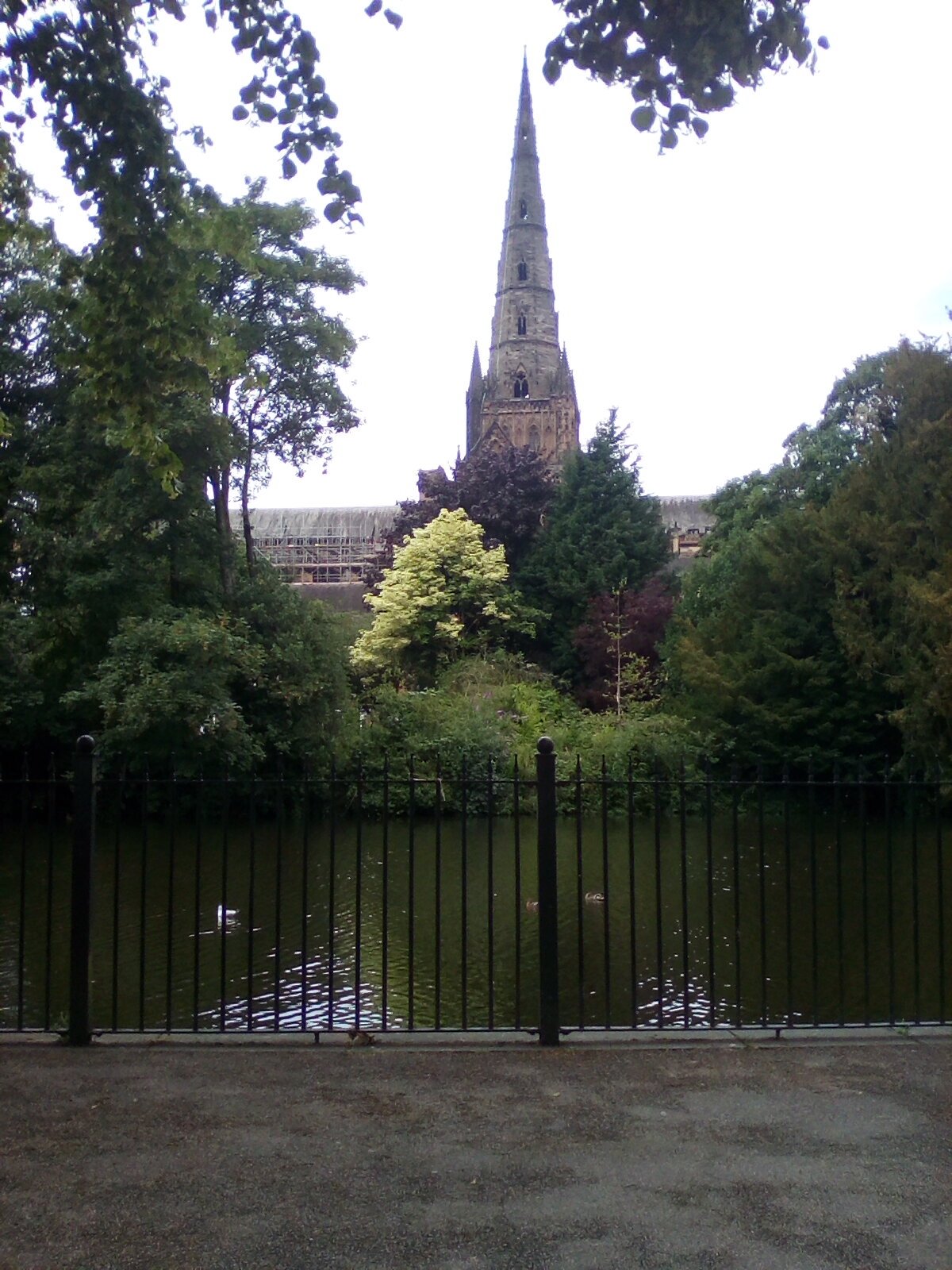 View of the Cathedral from across Minster Pool.