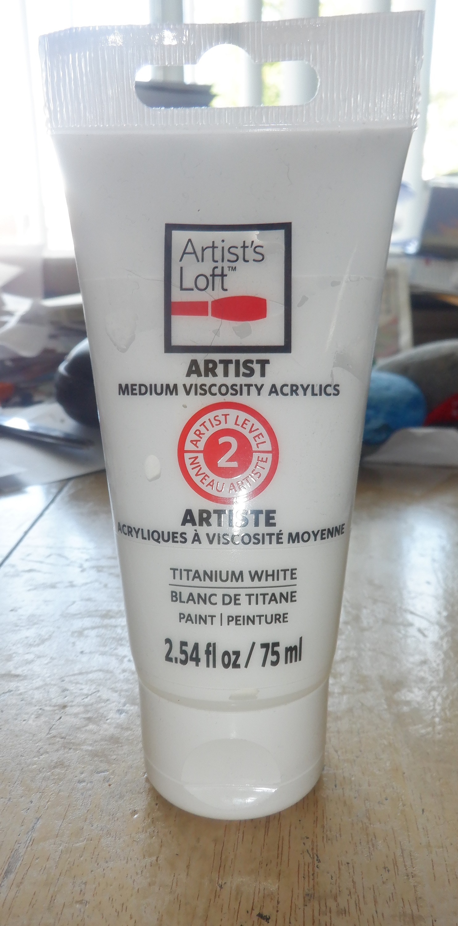 Photo I took of the tube of white paint that I found. Photo I took of the tube of white paint that I found.