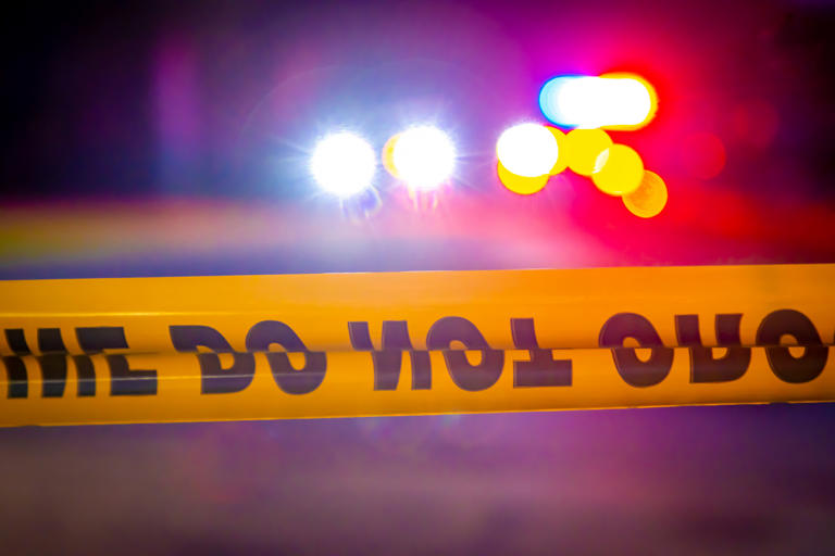 Crime tape in Joppa Maryland Crime tape in Joppa Maryland