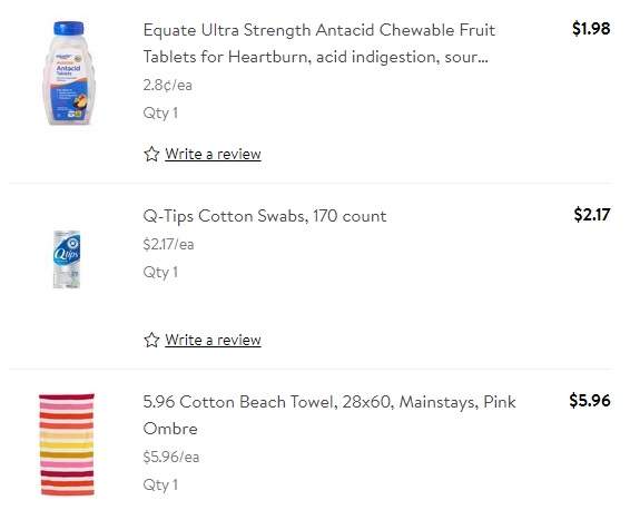 Photo Credit: It's a screenshot of part of my Walmart order. Photo Credit: It's a screenshot of part of my Walmart order.