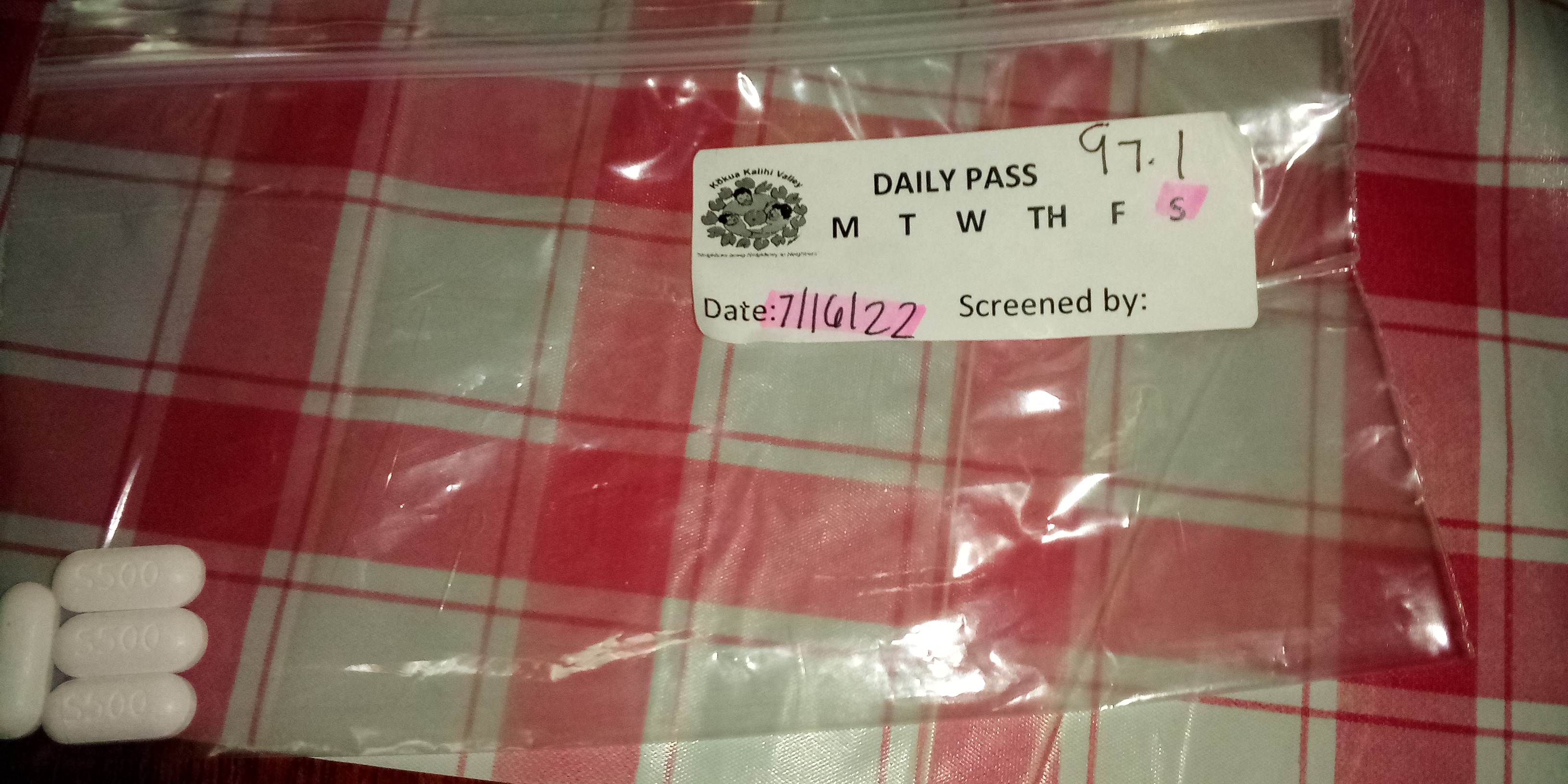 My KKV dental clinic pass.