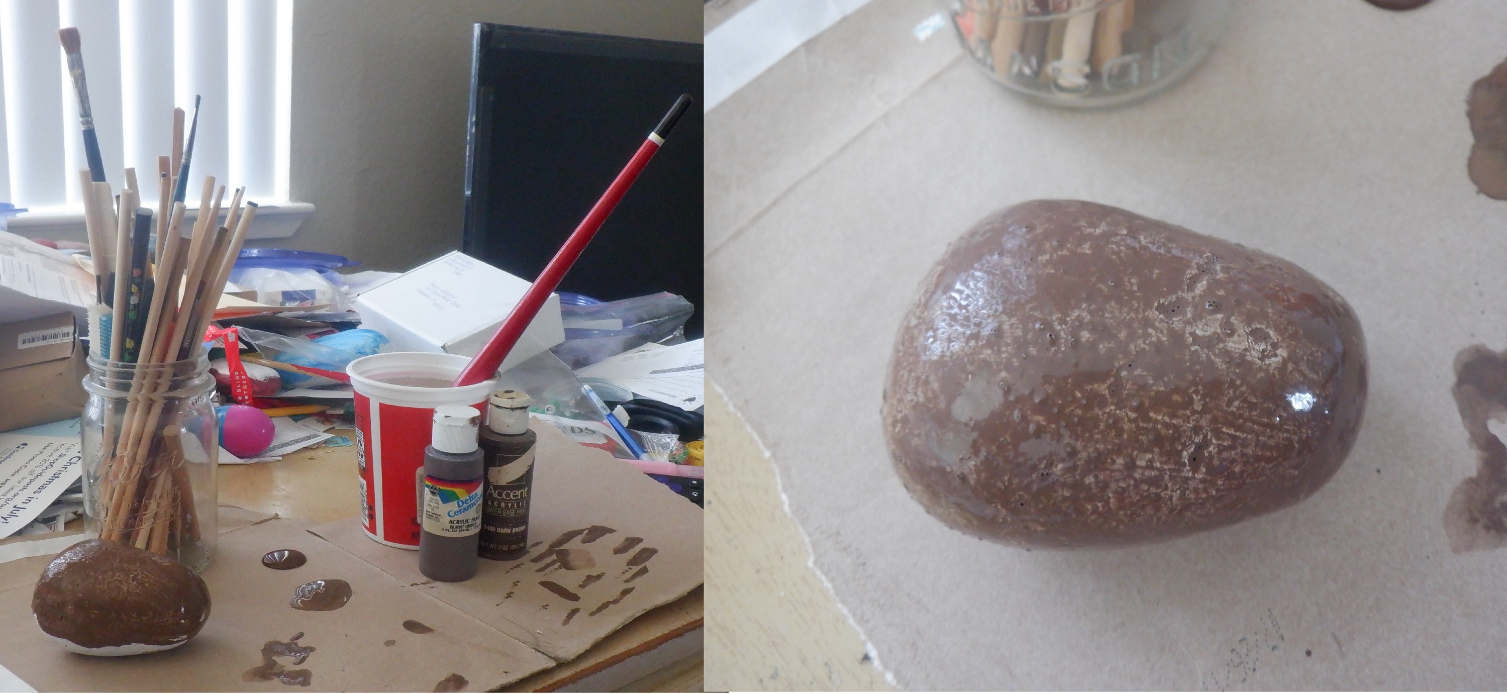 Photos I took of Rock Painting today Photos I took of Rock Painting today