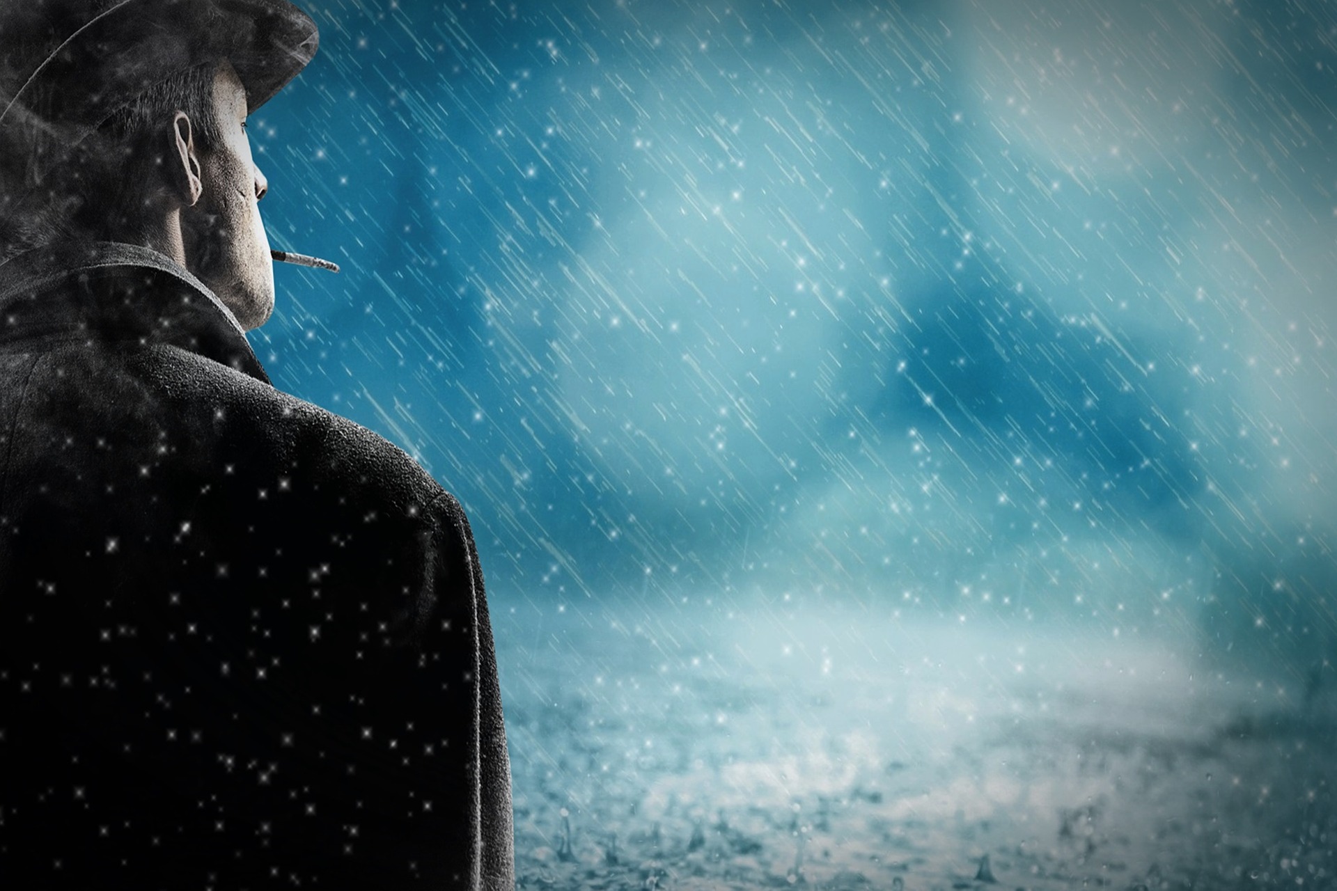 https://pixabay.com/photos/man-rain-snow-rain-alone-cigarette-3915438/ https://pixabay.com/photos/man-rain-snow-rain-alone-cigarette-3915438/