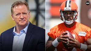 Roger Goodell and Deshaun Watson Roger Goodell and Deshaun Watson