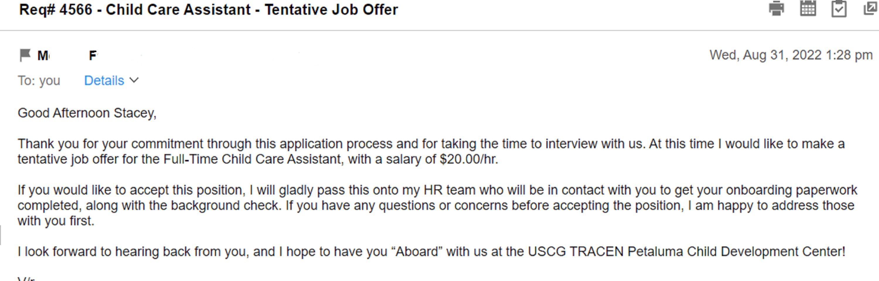 Screencap of the email I recieved Screencap of the email I recieved