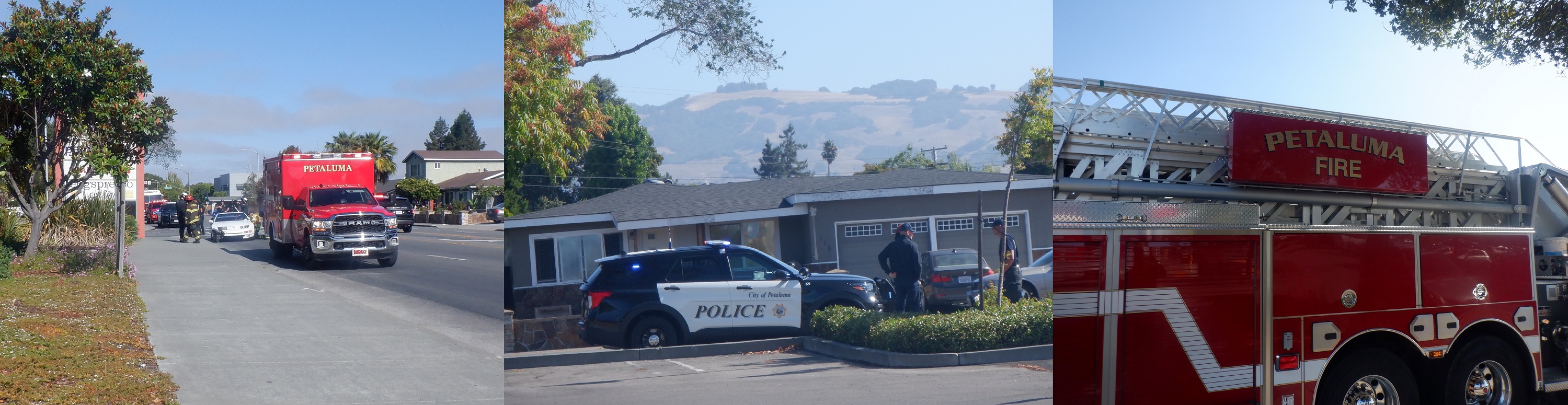 Photos I took of the accident on the way to the bank