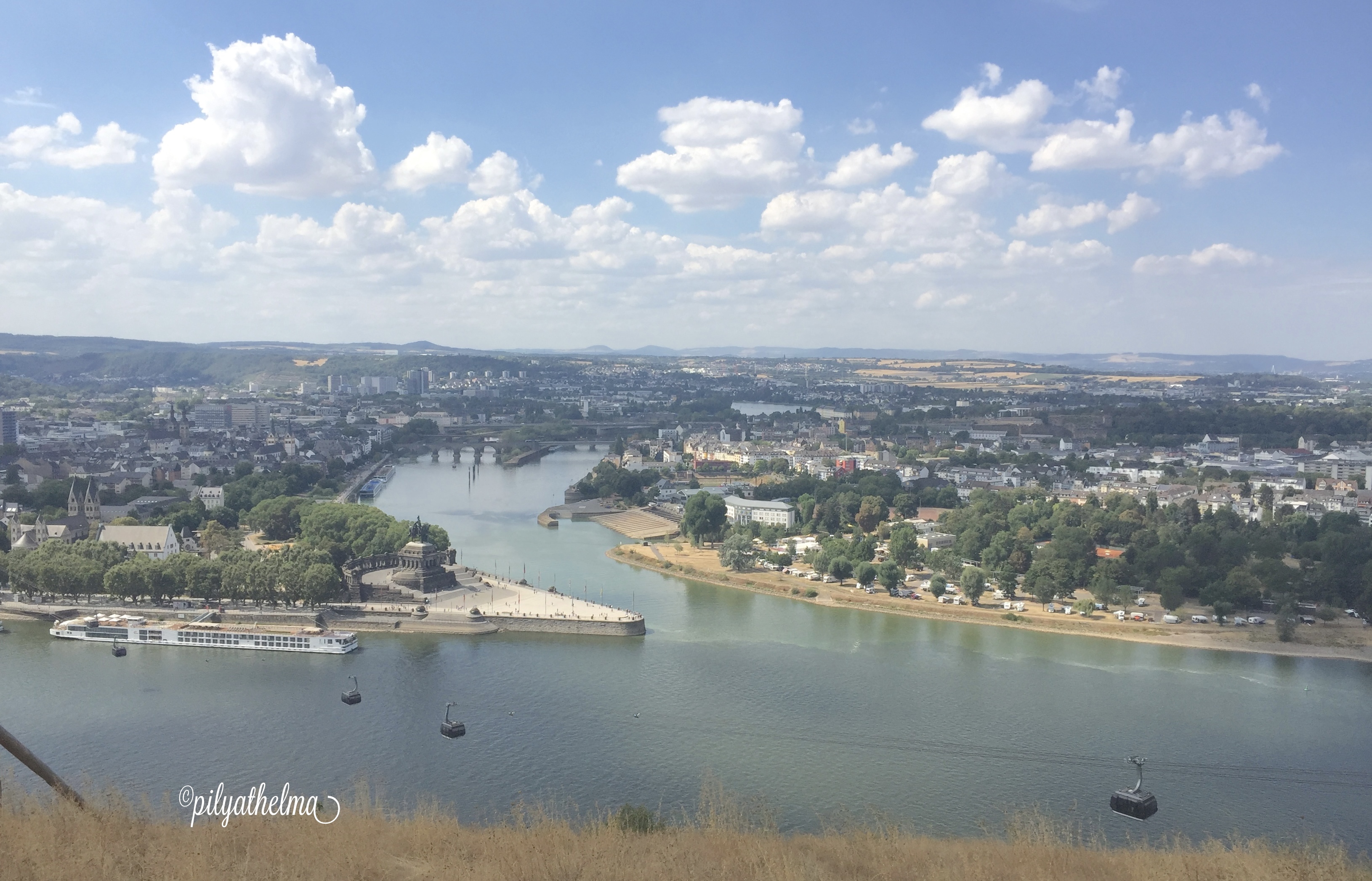 View from the Fortress in Koblenz