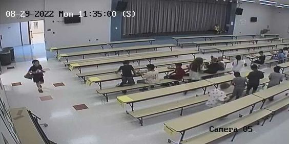 The lunchroom at an elementary school in Akron Ohio. The lunchroom at an elementary school in Akron Ohio.
