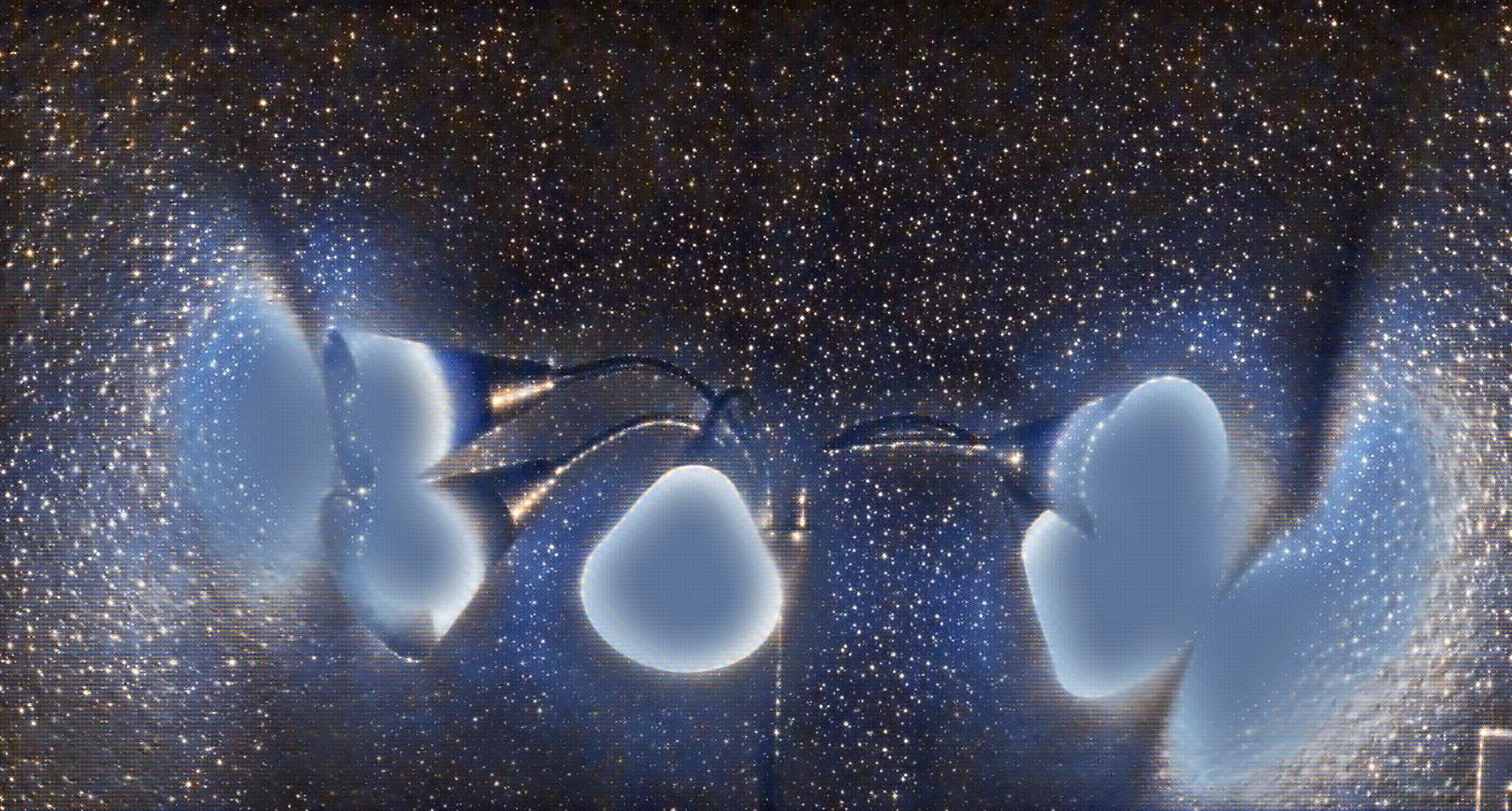 Photo of the top of my new lamp w Space effect Photo of the top of my new lamp w Space effect