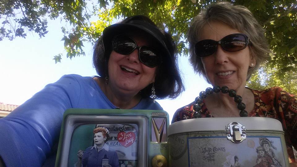 Gloria and Debbie on picnic at Rancho Santa Marguerita Lake 
