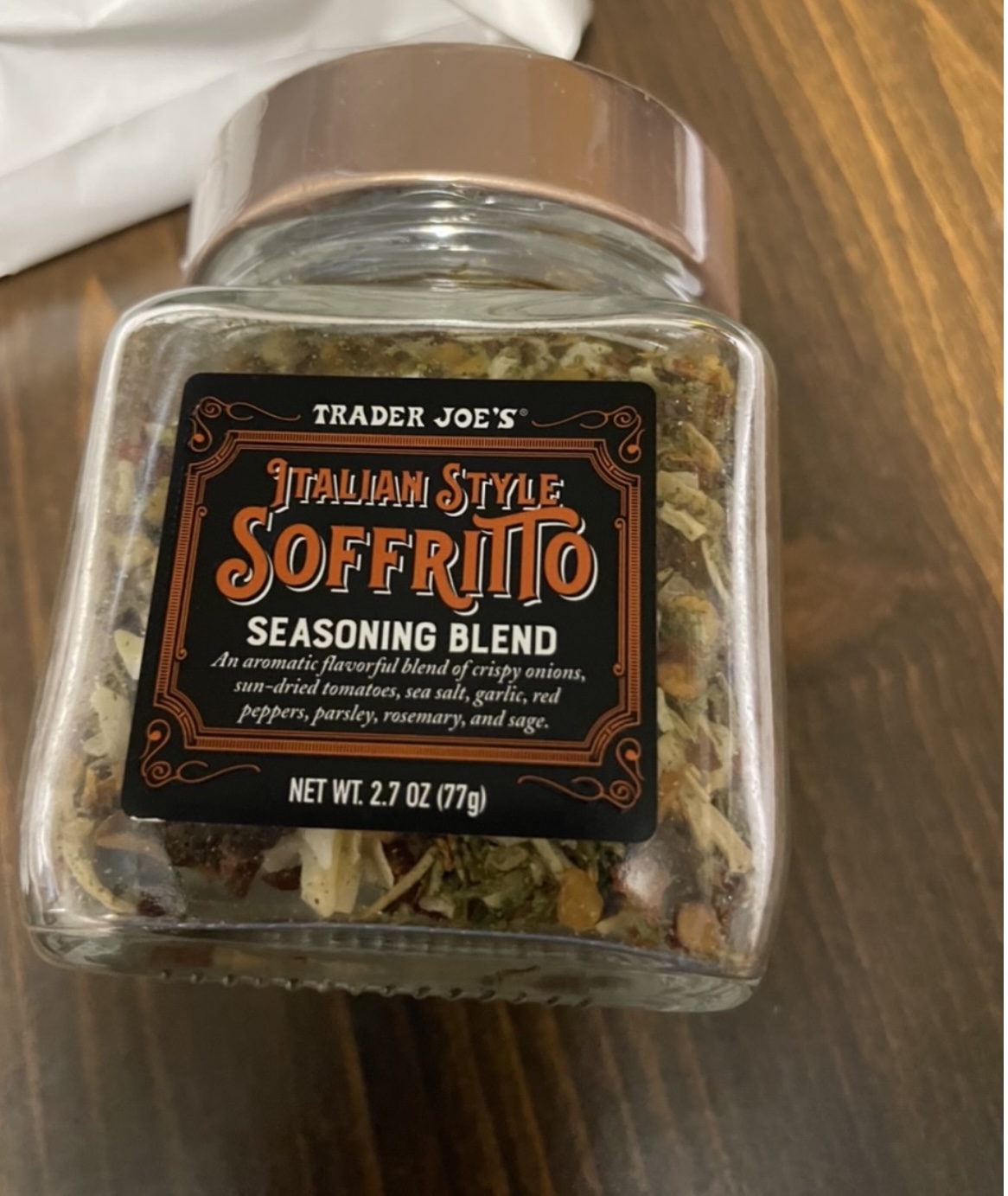 Recommended seasonings from Trader Joe’s. Photo taken by and the property of FourWalls.