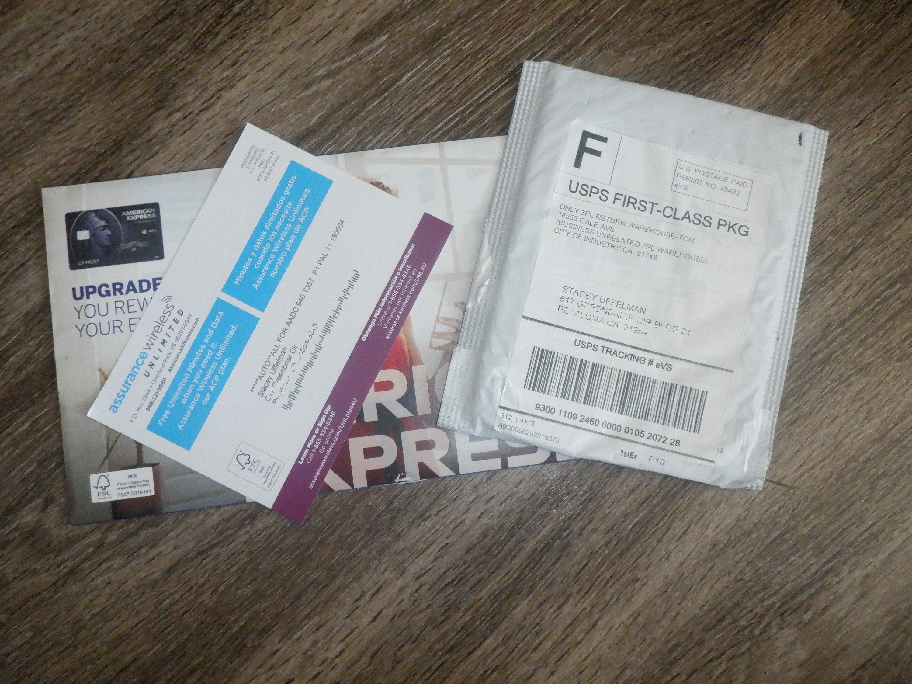 Photo I took of my mail Photo I took of my mail