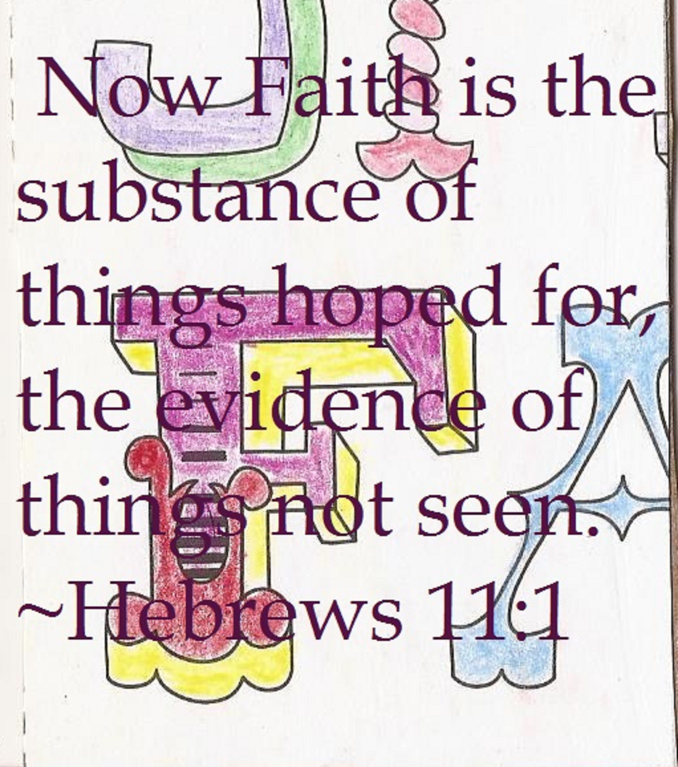 Photo I took of an Artist Trading Card I made