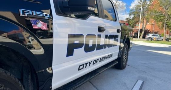 Police car of the Monroe City Police Department in Michigan.