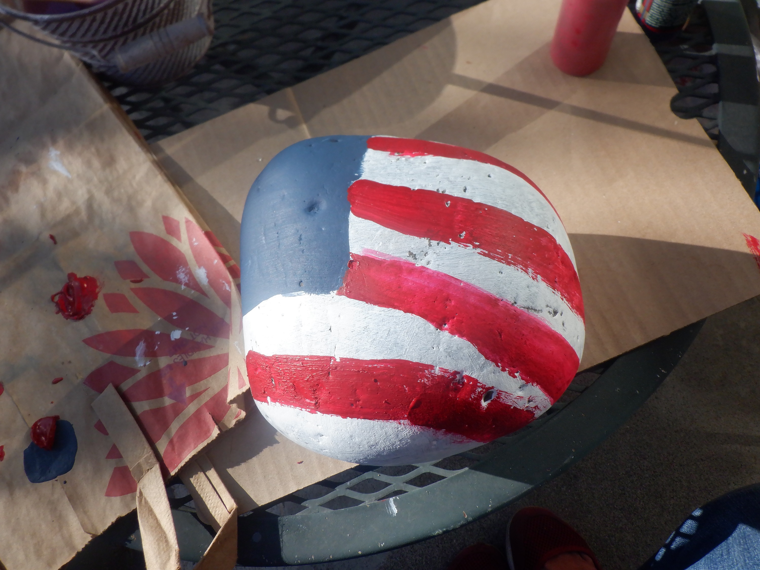Photo I took of the rock I'm painting