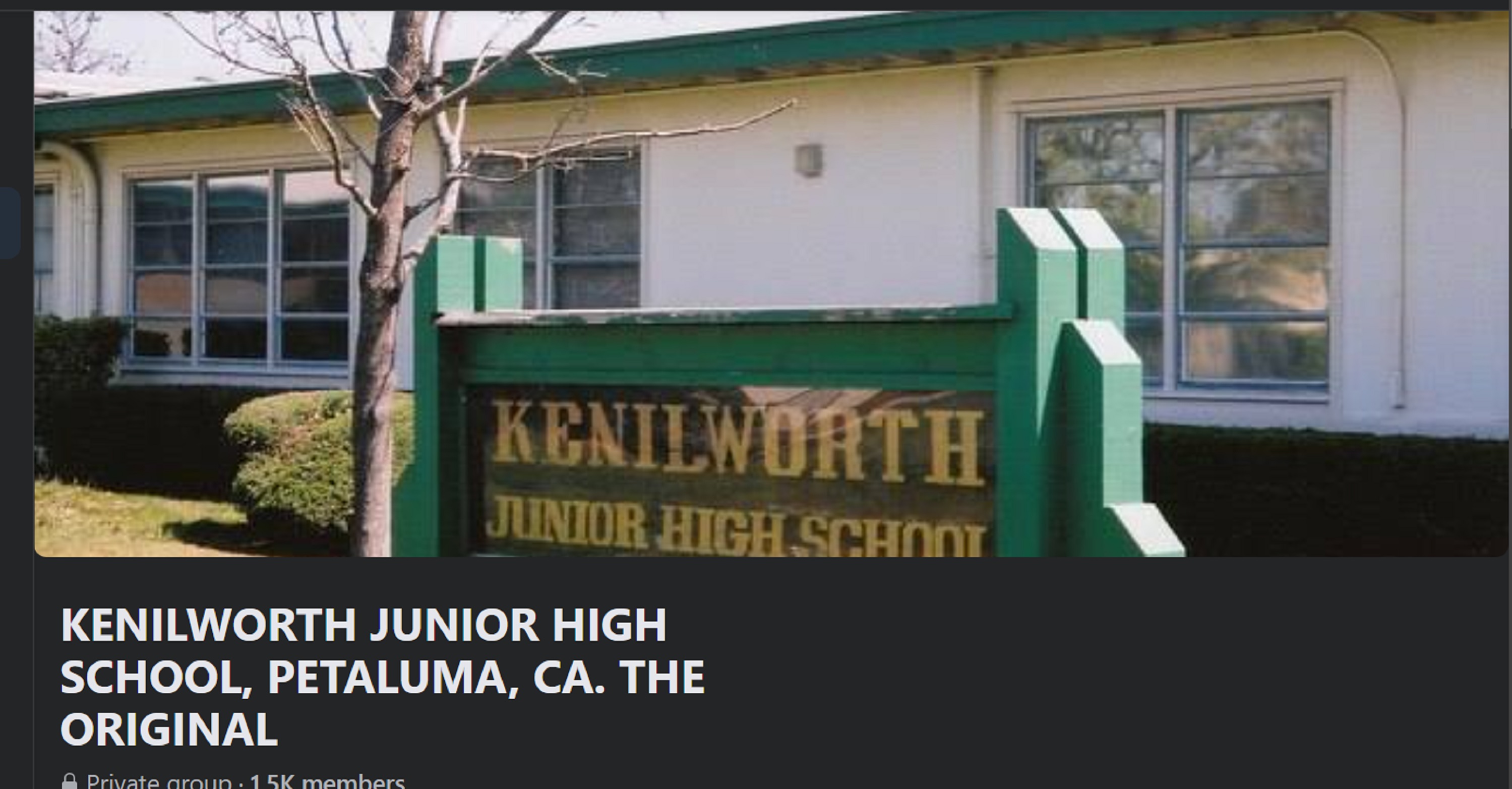 screencap of the Facebook page banner for my Junior High School screencap of the Facebook page banner for my Junior High School