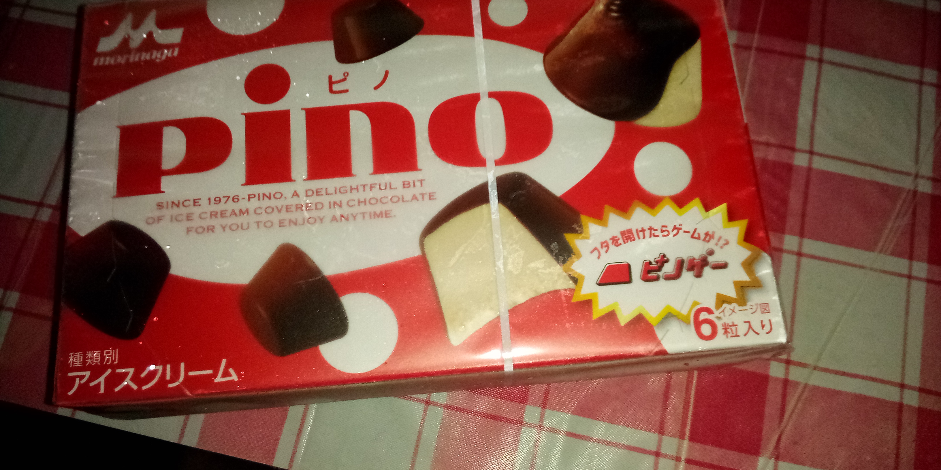 Going to eat Pino ice cream now.