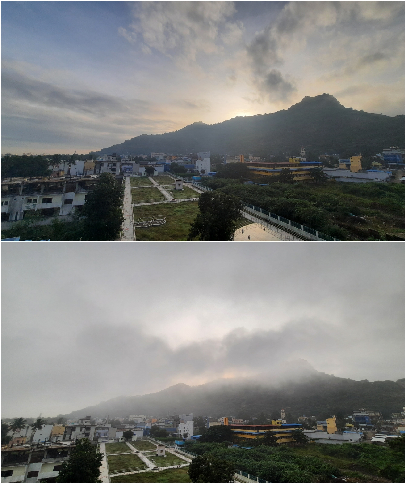 Sunrise on 2 days