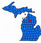 Map of Lovells Township Michigan.
