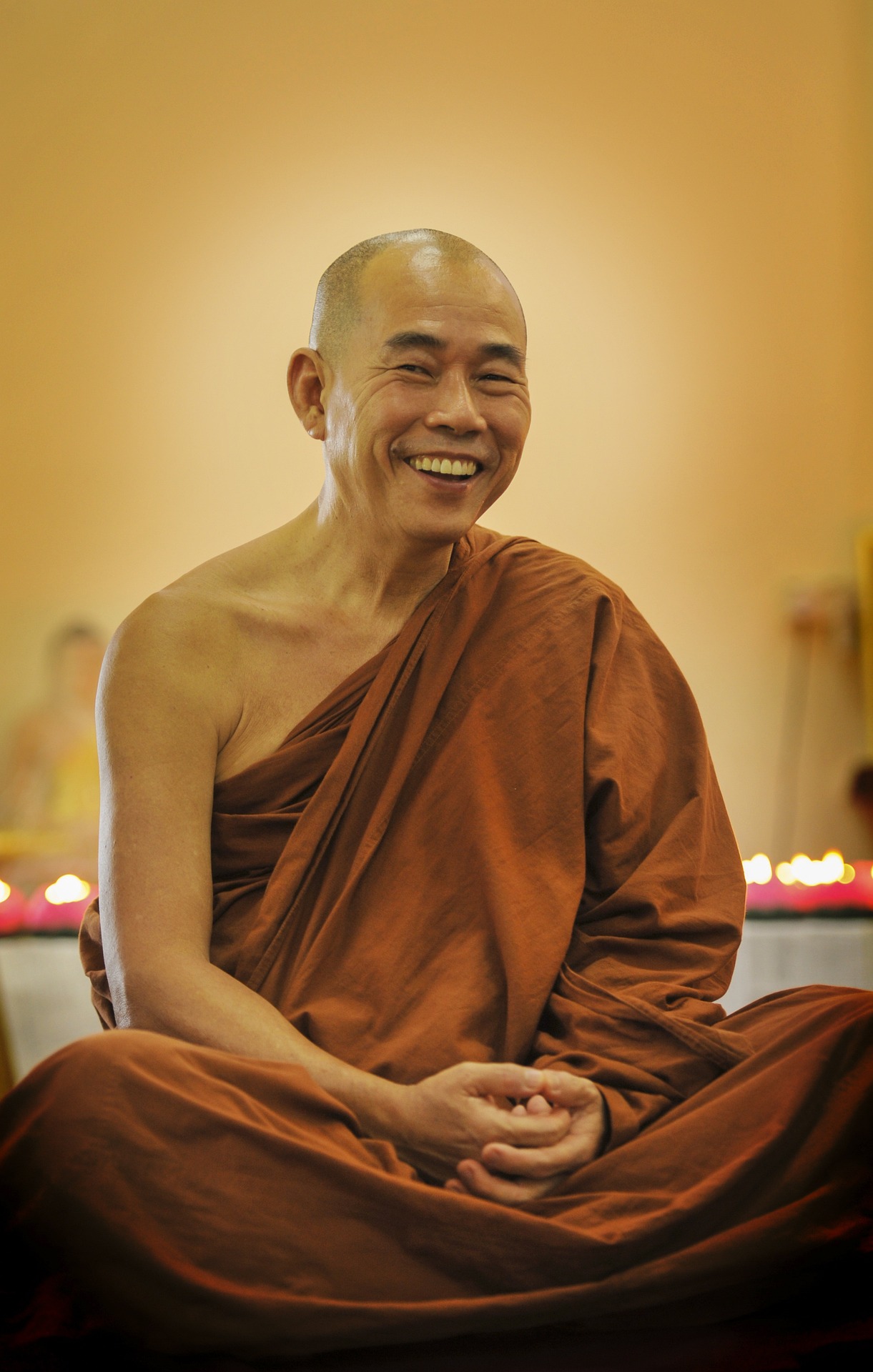 The masters smile was as captivating as his laughter
