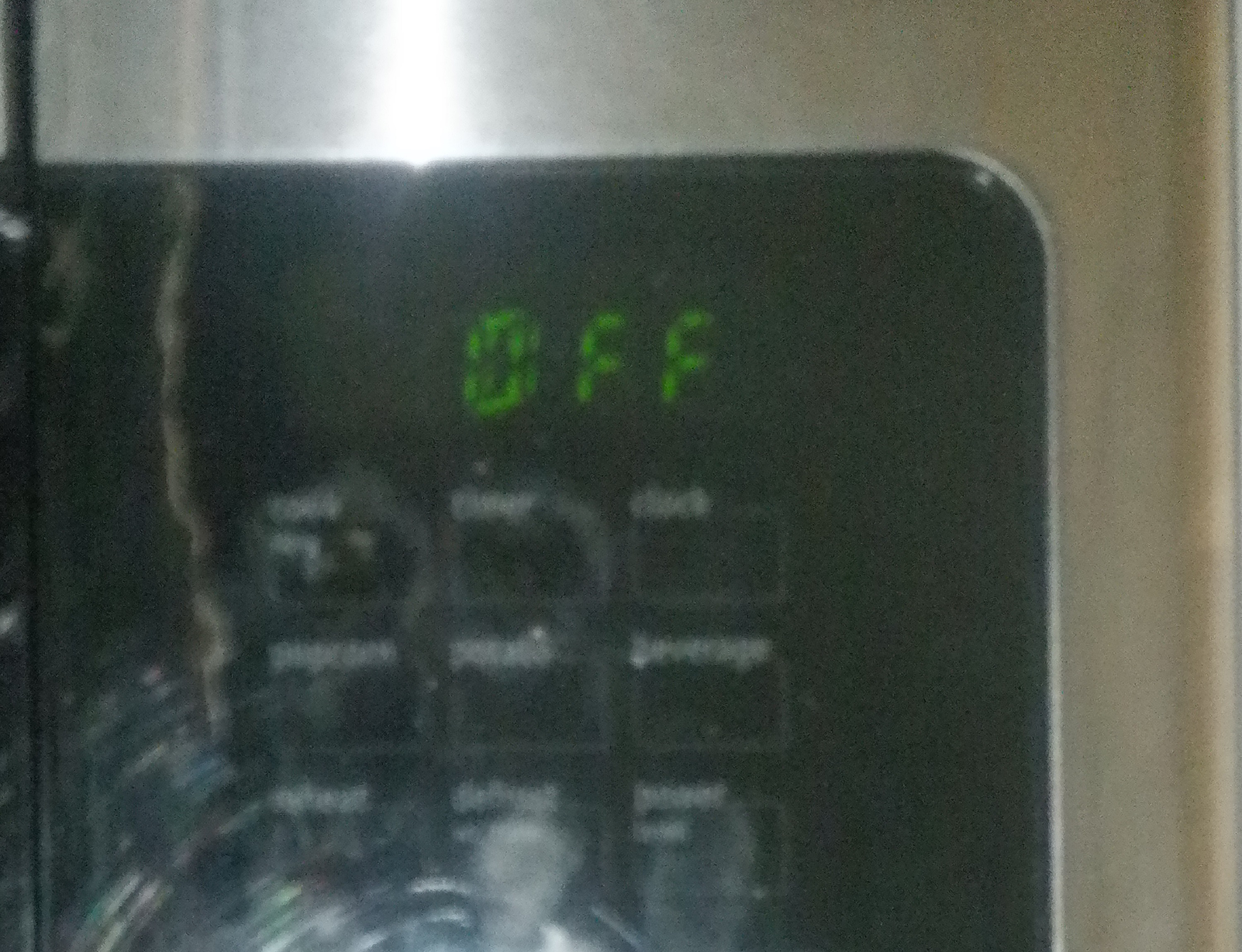 Photo I took of the microwave timer after it went off.