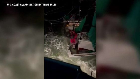 A fishing boat that is in trouble in North Carolina