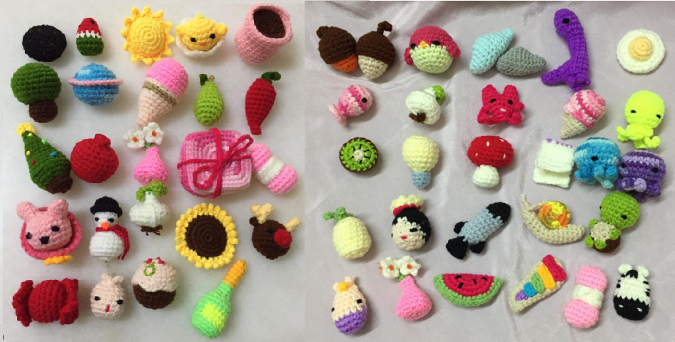 Photo by me: mini amigurumi Photo by me: mini amigurumi