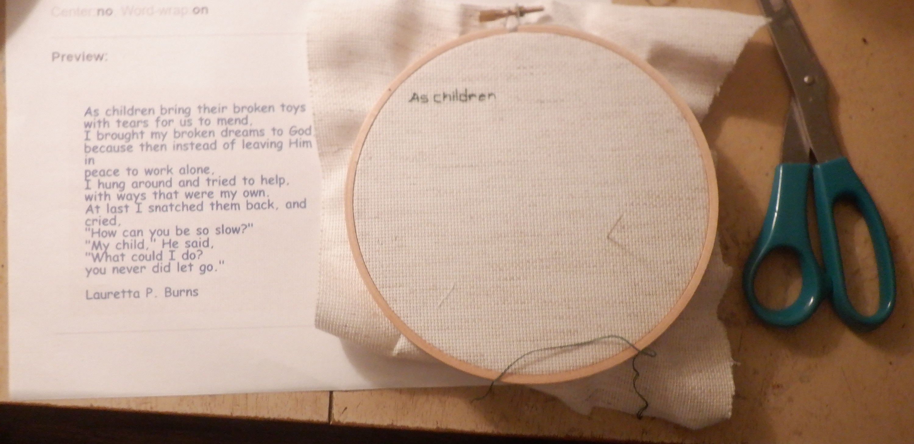 Cross stitch that I got a start on. Cross stitch that I got a start on.