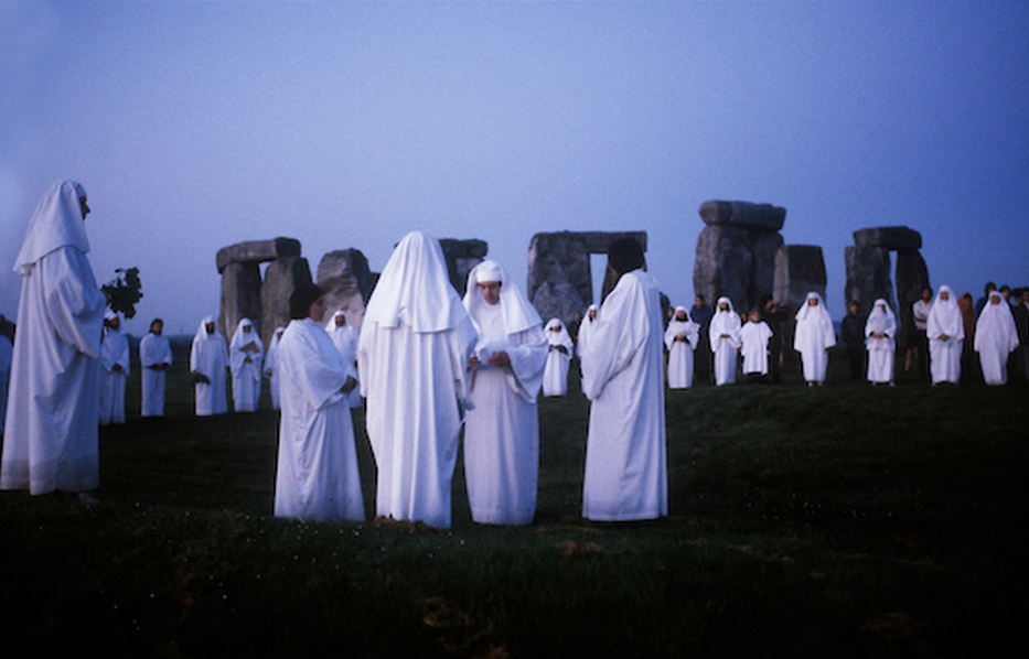 Druids&#039; ceremony in Stonehenge