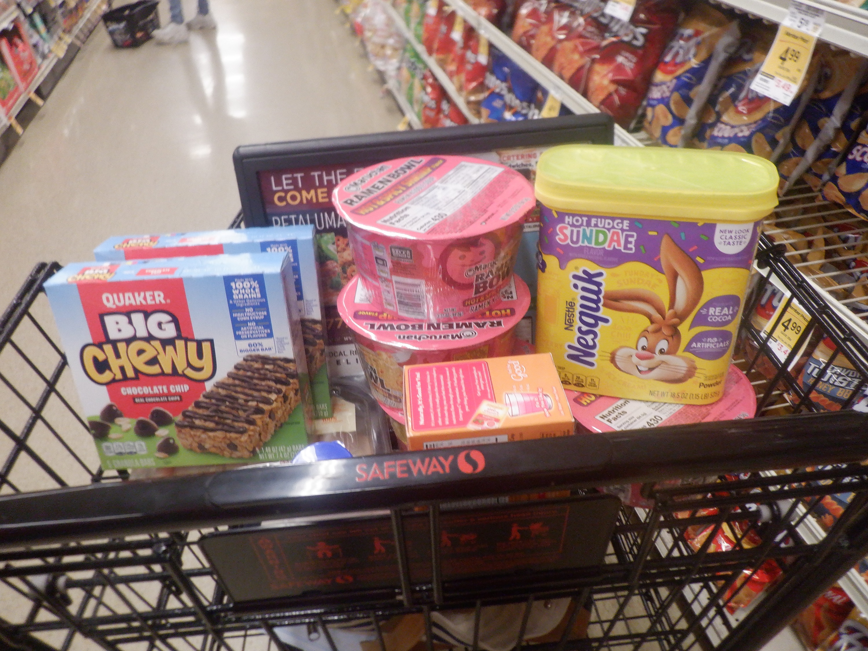 Photo I took of my shopping cart in the grocery store Photo I took of my shopping cart in the grocery store