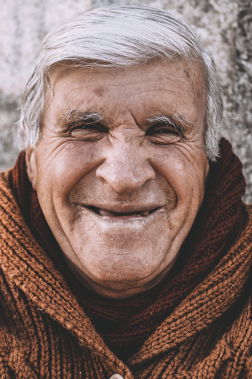 The old Zen master had an endearing smile The old Zen master had an endearing smile