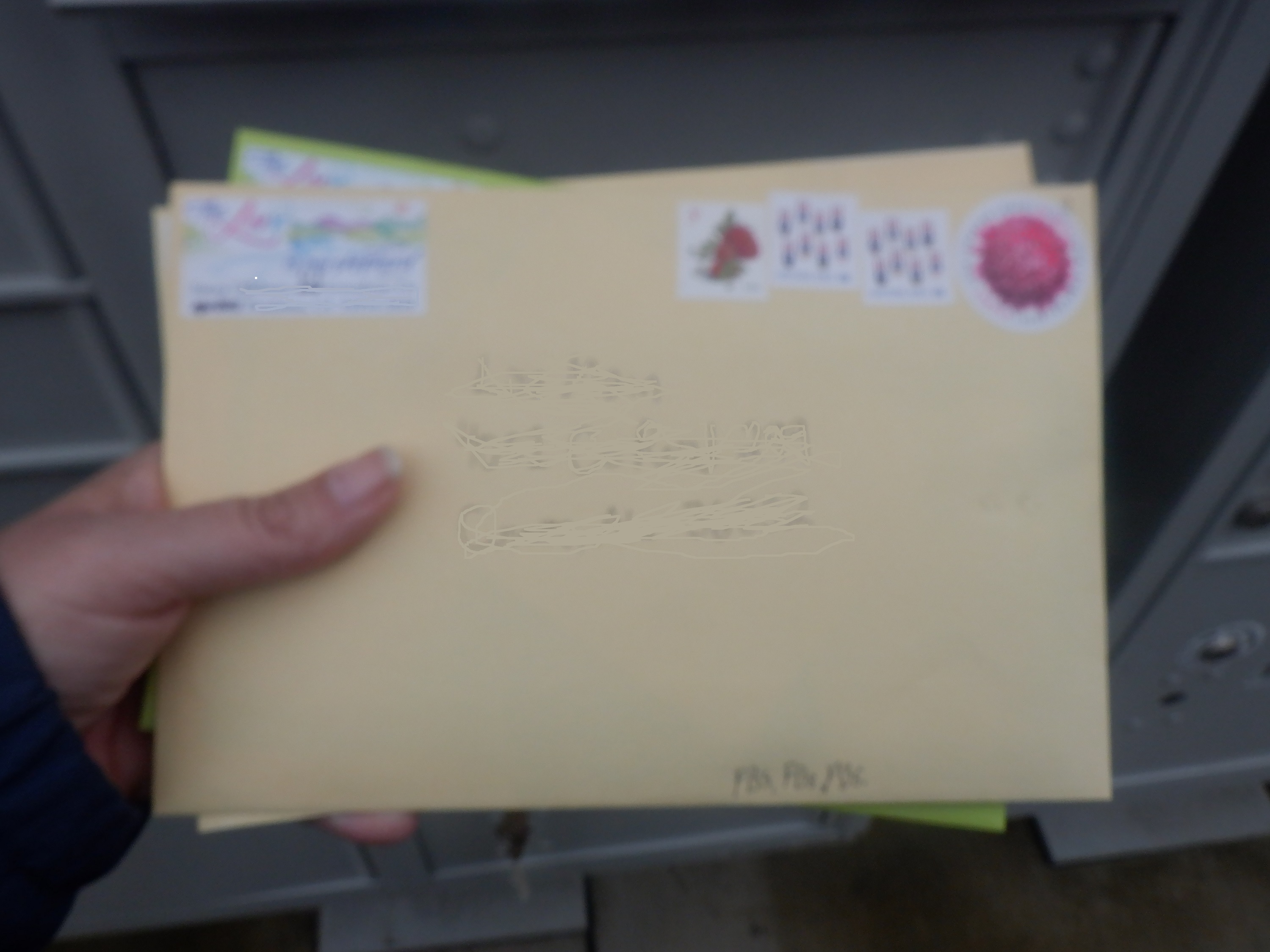 Photo I took of mail in my hand Photo I took of mail in my hand