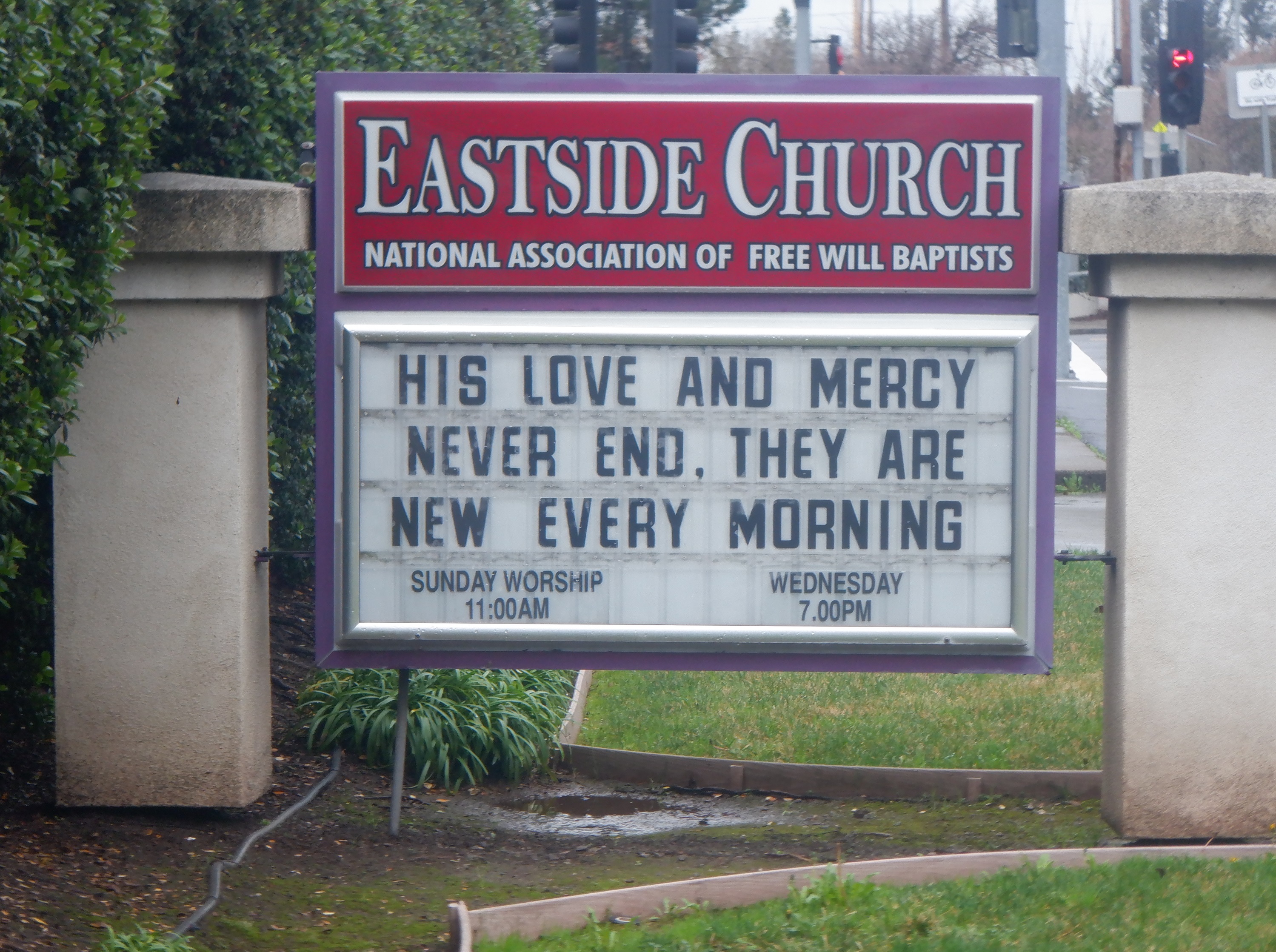 Photo I took of the church sign this morning Photo I took of the church sign this morning