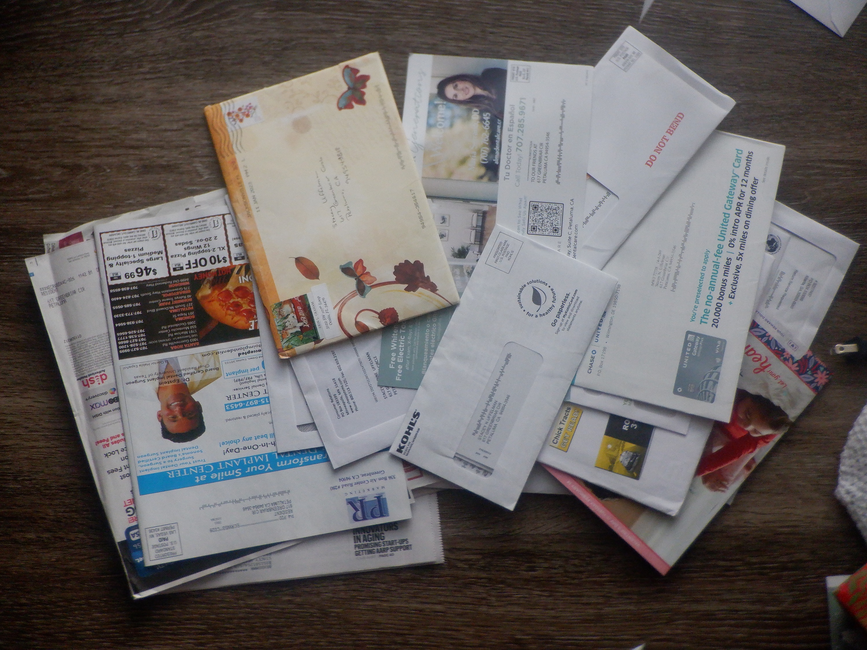 Photo I took of my mail pile Photo I took of my mail pile