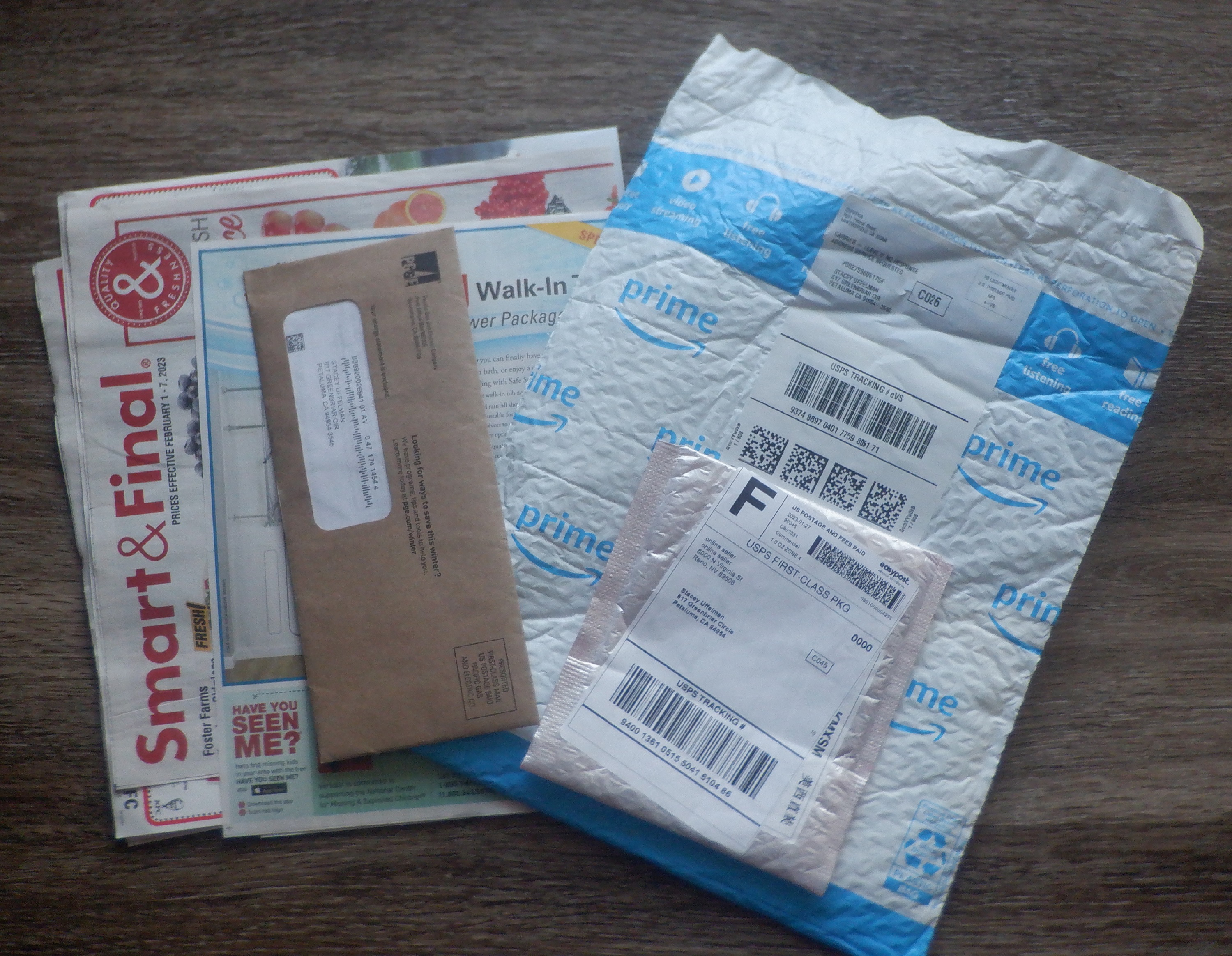 Photo I took of my mail. Photo I took of my mail.