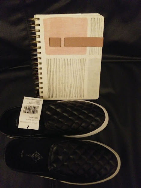 Photo Credit: I snapped a picture of my new planner and shoes from Five Below. Photo Credit: I snapped a picture of my new planner and shoes from Five Below.