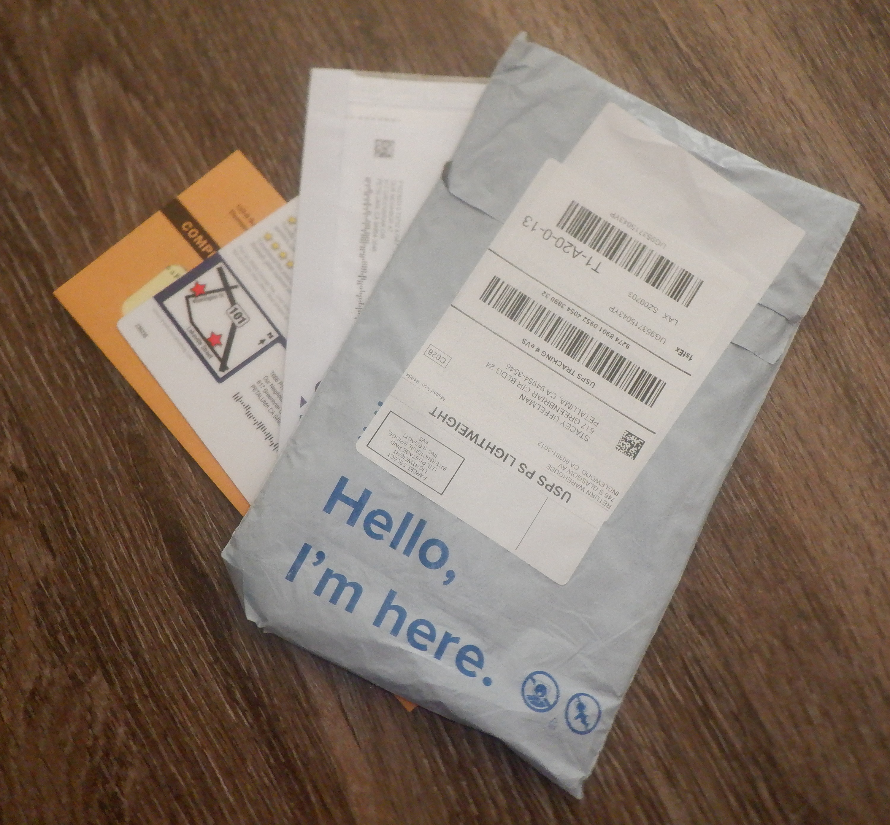 Photo I took of my mail. Photo I took of my mail.