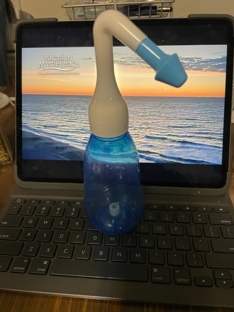 My new nasal flush bottle. Photo taken by and the property of FourWalls. My new nasal flush bottle. Photo taken by and the property of FourWalls.