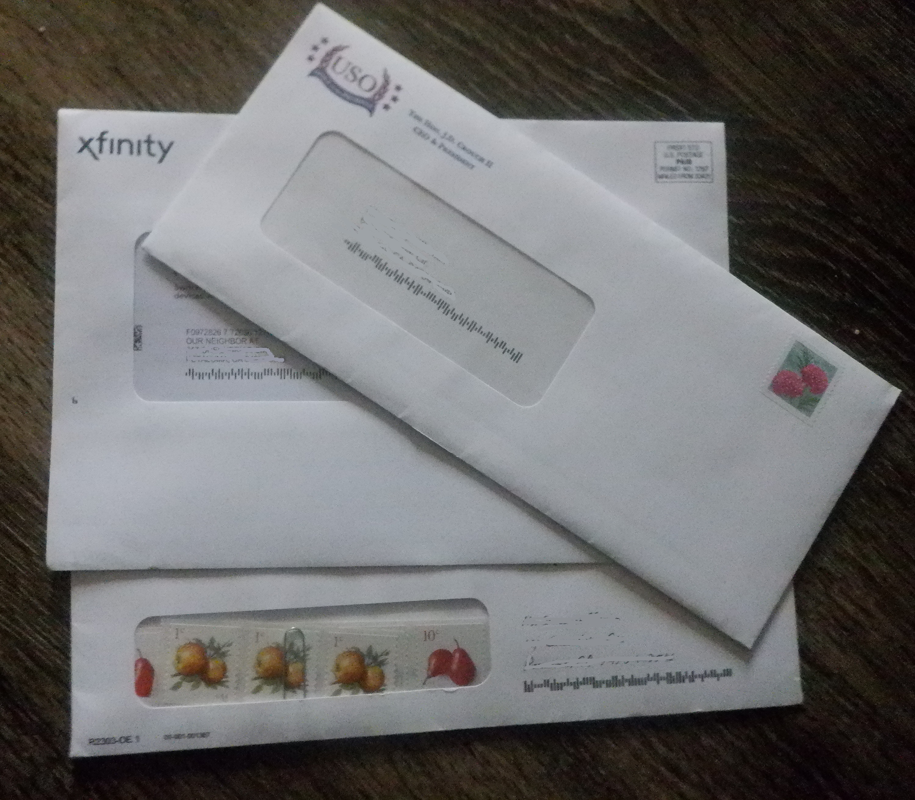 Photo I took of my "exciting" mail Photo I took of my "exciting" mail
