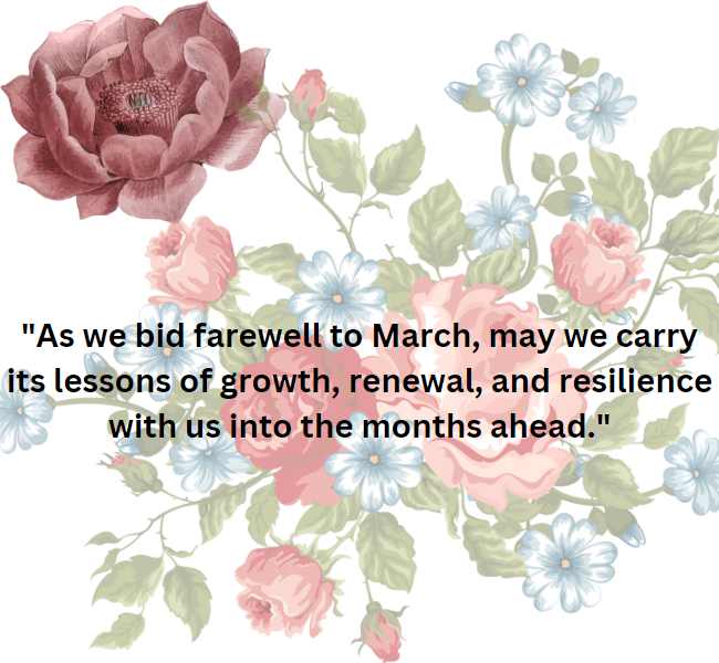 March end quote