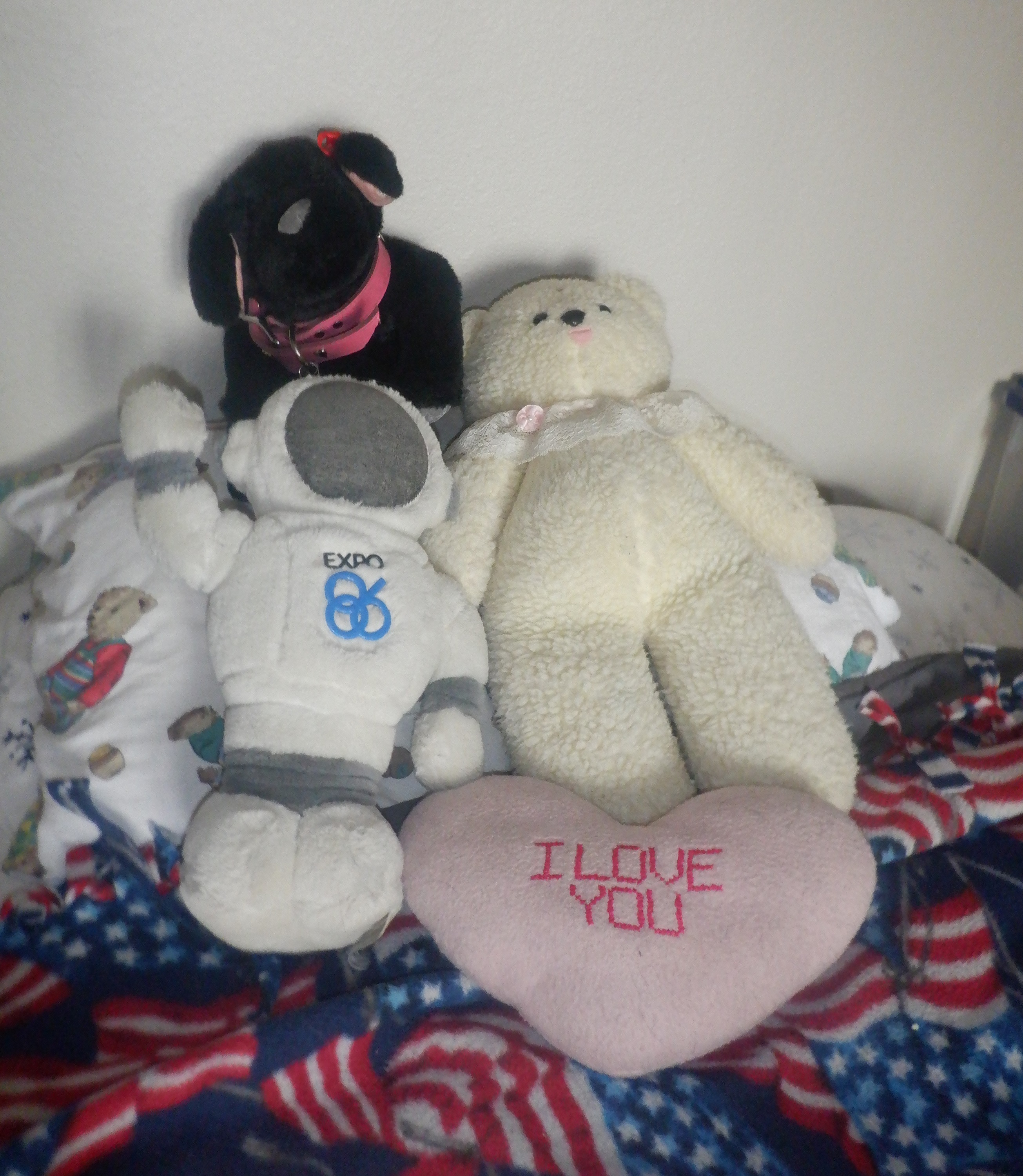 Photo I took of critters on my bed. Photo I took of critters on my bed.