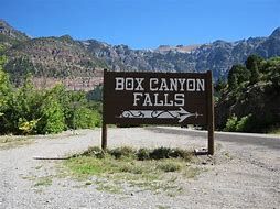 Sign of the Box Canyon Oregon campsite