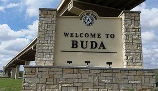 Welcome sign in Buda Texas Welcome sign in Buda Texas