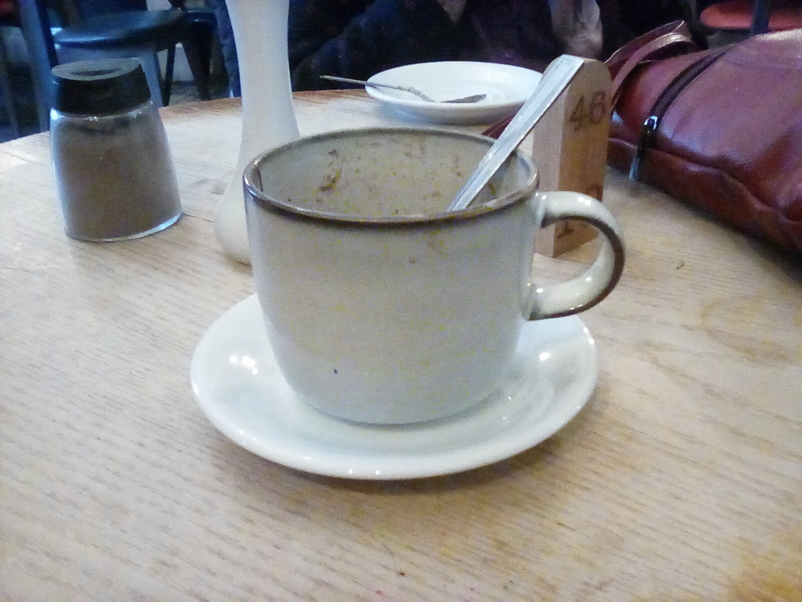 My cappuccino with soy milk My cappuccino with soy milk