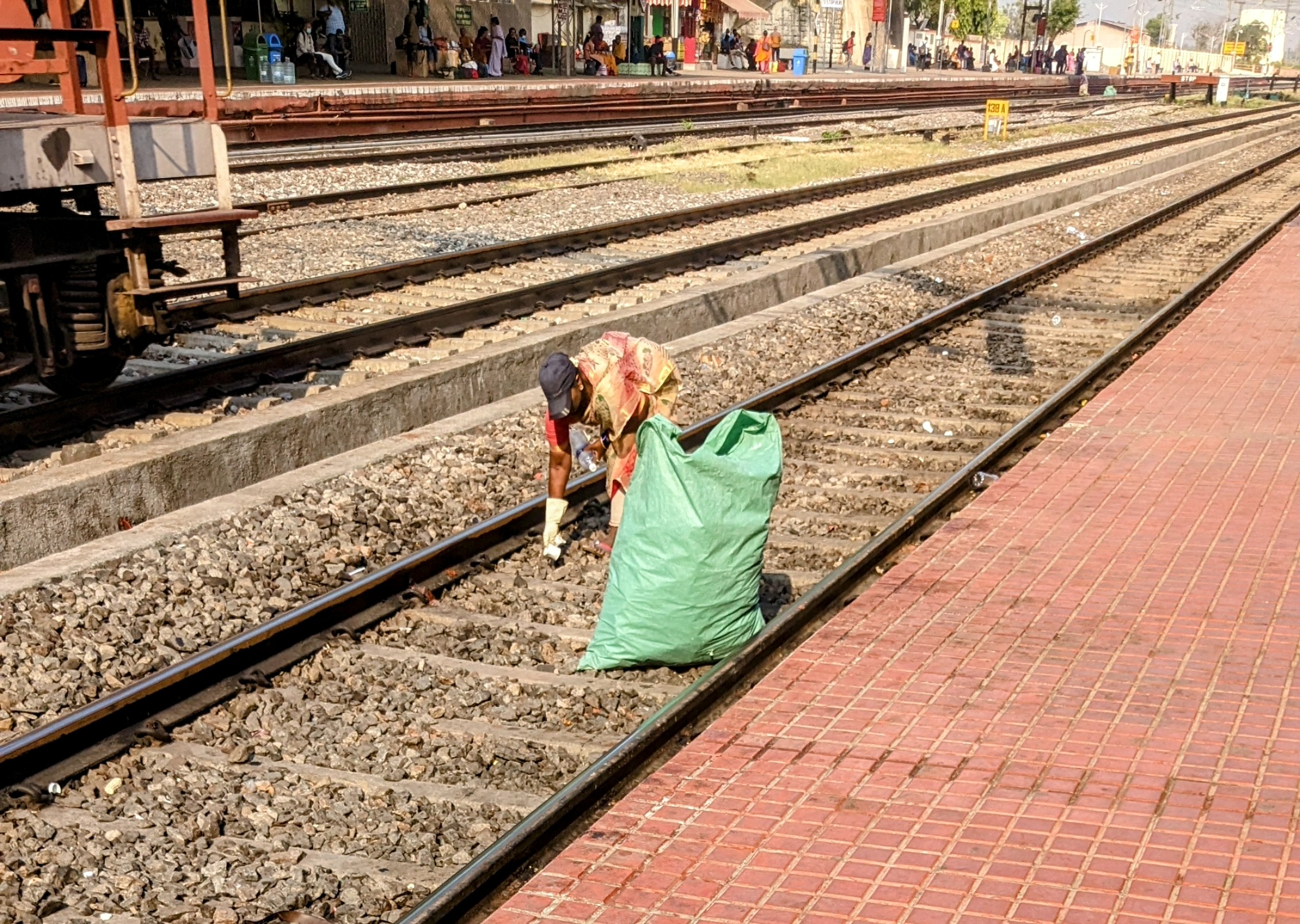 Garbage on the tracks Garbage on the tracks