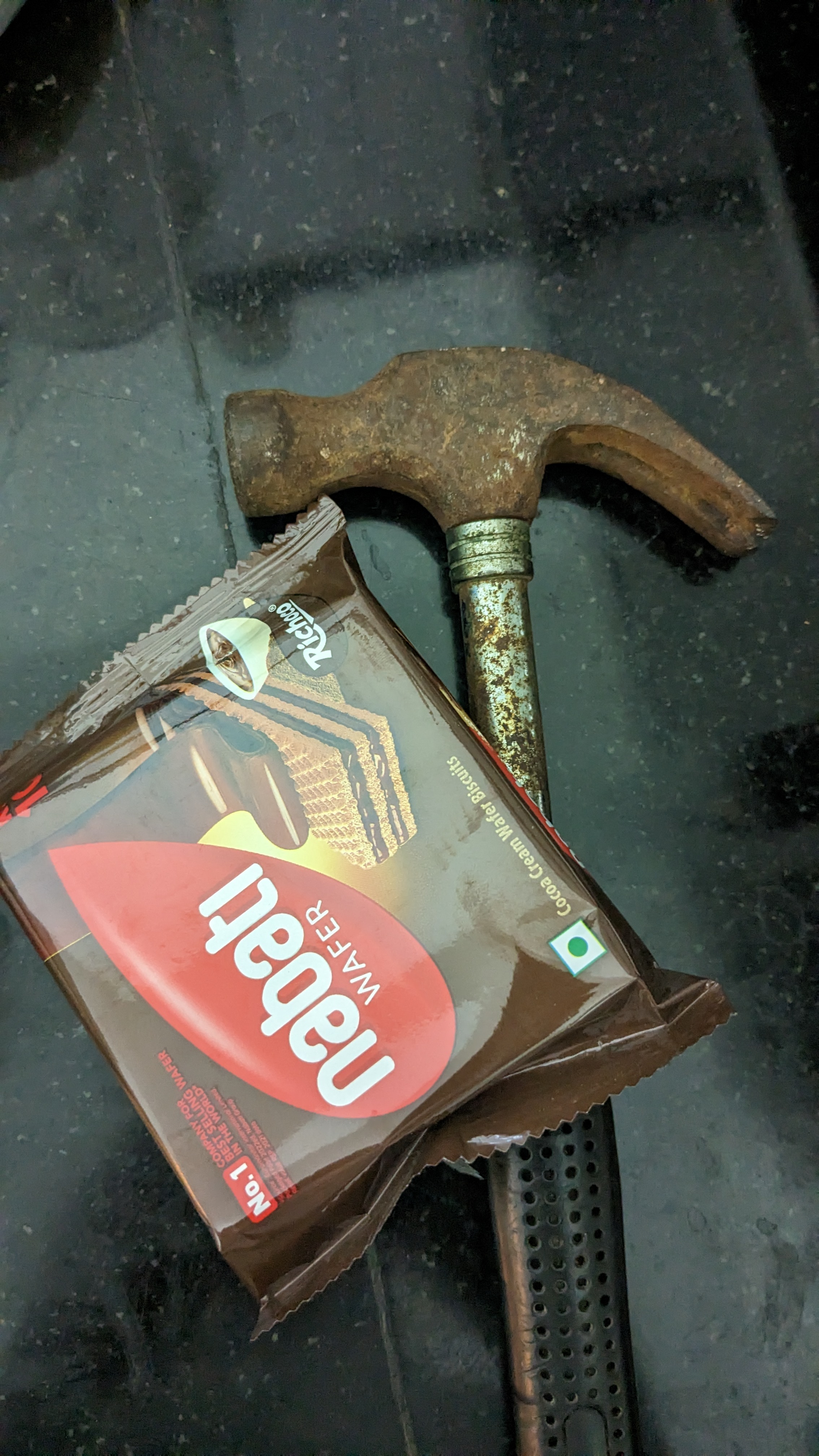 Hammer and wafers Hammer and wafers