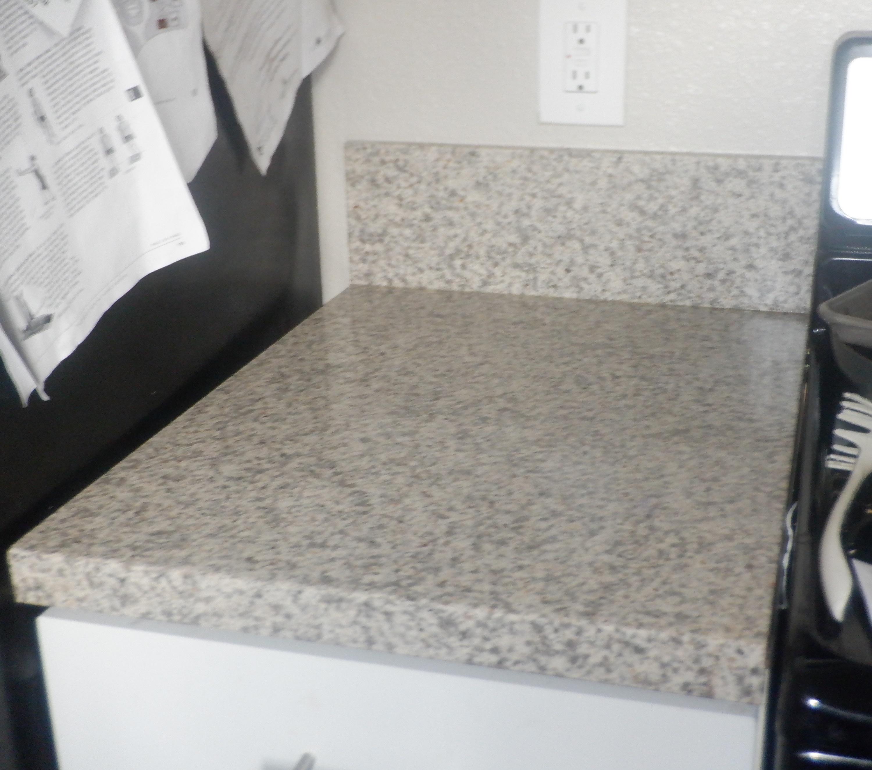 Photo I took of the toaster oven-less counter Photo I took of the toaster oven-less counter