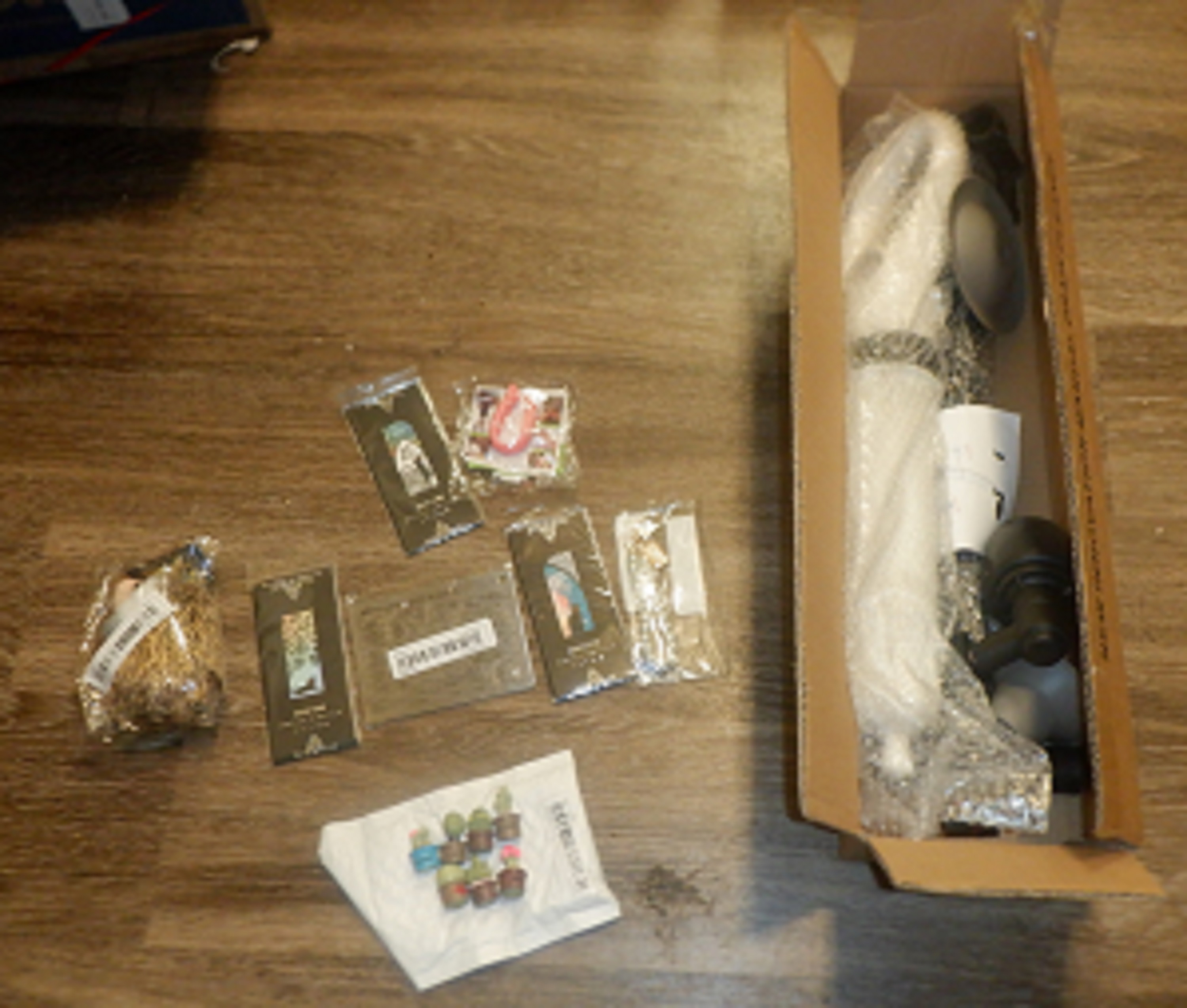 Today's packages opened Today's packages opened